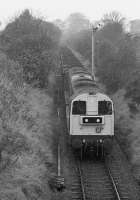 A pair of 20s on coal ex-Westfield, passing Thornton Yard outer home, seen from Strathore Road bridge.<br><br>[Bill Roberton //1990]