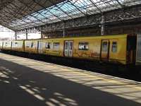 Yellow Merseyrail livery train at Southport.<br><br>[Veronica Clibbery //]