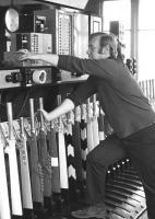 Scene inside Quintinshill signal box on 1 July 1972.<br><br>[Dougie Squance (Courtesy Bruce McCartney) 01/07/1972]
