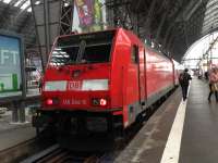 Train for Bamberg at Frankfurt Hauptbahnhof.<br><br>[Veronica Clibbery /09/2016]
