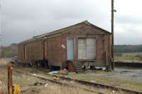One of the goods sheds at Stranraer. Views look east from Town terminus.<br><br>[Colin Miller 27/03/2006]