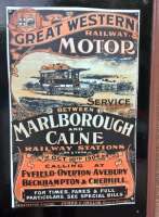 Integrated transport is nothing new - witness this advertisement for a 1904 GWR bus service linking two Western branch termini, on show at the West Somerset Railway museum at Bishops Lydeard.<br><br>[Ken Strachan 13/05/2017]