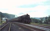 Black 5 45148 passing Greskine on 31 July 1965 with an up Manchester train.<br><br>[John Robin 31/07/1965]