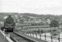73154 crosses the Tay into Perth Princes Street with a train from Dundee.<br><br>[John Robin 14/08/1963]