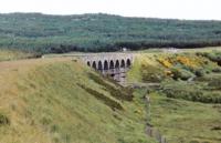 Wee Fleet viaduct from the west after closure of the line.<br><br>[John Robin 14/08/1980]