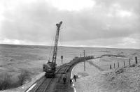 Tracklifting taking place on the Waverley route near Whitrope in late 1969.<br><br>[Bruce McCartney //1969]