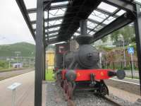 A preserved steam loco at Narvik.<br><br>[John Yellowlees 20/07/2017]