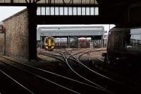 A view from Platform 4 at Perth of the carriage sidings in October 2012.<br><br>[John McIntyre 13/10/2012]