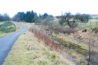 A view west of the former Stepends Junction in December 2008. Work to reinstate the Airdrie - Bathgate line began shortly afterwards. Two mineral branches left the north side of the line here serving collieries to the south and east of Ballochney.<br><br>[Ewan Crawford 26/12/2008]