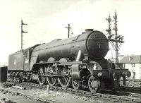 Haymarket A3 Pacific 60043 <I>Brown Jack</I> photographed on shed at Eastfield in the summer of 1955, doubtless making preparations to take another Edinburgh Waverley turn out of Queen Street later that day.   <br><br>[G H Robin collection by courtesy of the Mitchell Library, Glasgow 04/07/1955]