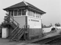 Banavie signal box, later replaced by an RETB control centre built in sympathetic style.<br><br>[Bill Roberton //1985]