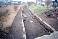 Paisley Abercorn just after the track was lifted. The route was to be turned into a walkway.<br><br>[Ewan Crawford //]