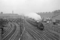 73060 approaches Strathbungo from St Enoch.<br><br>[John Robin 17/07/1964]