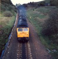 Working hard on the approach to Shilford from the north is a Carlisle bound G&SW route 47 hauled train.<br><br>[Ewan Crawford //1987]