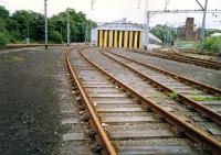 Hyndland Depot looking to the buffers. Access by kind permission of British Rail.<br><br>[Ewan Crawford //1987]