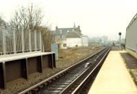 The closed Princes Street station at Perth. This was a two platform station and one building still stands on the disused platform.<br><br>[Ewan Crawford //1988]