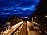 Looking west at Brampton. Great lighting, but sadly no train showed.<br><br>[Ewan Crawford 27/02/2004]