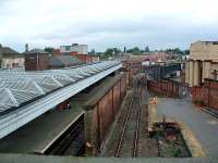 Shrewsbury looking to Crewe Junction and box - the junction between the lines to Birmingham and Crewe.<br><br>[Ewan Crawford 10/07/2006]