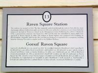 Welshpool Raven Square. The history of the station in two languages.<br><br>[Ewan Crawford 10/07/2006]