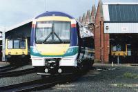 New Class 170 on delivery at Haymarket Depot.<br><br>[Ciaron Donnelly (Courtesy ScotRail) //]