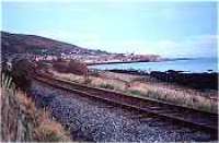 Former site of West Helmsdale station at Gartymore. View looks north towards Helmsdale.<br><br>[Ewan Crawford //]