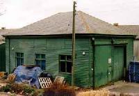 The goods shed at the closed Hatton station. View looks west.<br><br>[Ewan Crawford //]
