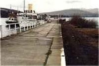 Balloch Pier, looking north over Loch Lomond, track lifted.<br><br>[Ewan Crawford //]