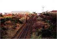 Former Great North of Scotland Railway line from Elgin to Dufftown crossing the former Highland Railway from Elgin to Keith.<br><br>[Ewan Crawford //]