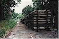 Track stored just west of Crathes for re-instatement of part of the Deeside Railway.<br><br>[Ewan Crawford //]