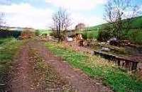 View looking north at the former Bowland station.<br><br>[Ewan Crawford //1997]