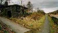 Looking north at the north end of the former Ellon station.<br><br>[Ewan Crawford //]