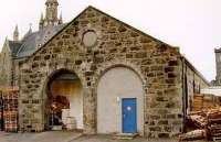 View of the locomotive shed at the former Fraserburgh terminus.<br><br>[Ewan Crawford //]