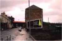 View looking north at Barrhead station road bridge.<br><br>[Ewan Crawford //]