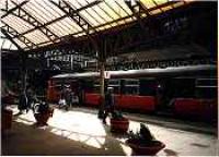 Class 303 in Port Glasgow station.<br><br>[Ewan Crawford //]