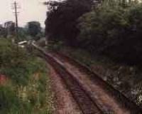 Looking east over the former Pitcaple station and signalbox.<br><br>[Ewan Crawford //]