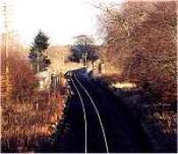 Looking east over the former Pitcaple station and signalbox.<br><br>[Ewan Crawford //]