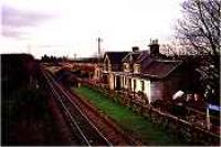 Looking west over the former Alves station.<br><br>[Ewan Crawford //]