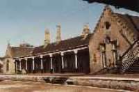 Nairn station up platform building viewed from the south.<br><br>[Ewan Crawford //]