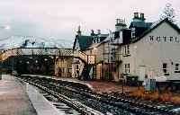 Achnasheen station viewed from the east. The hotel building still stands.<br><br>[Ewan Crawford //]