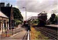 Looking east at Haltwhistle station.<br><br>[Ewan Crawford //]