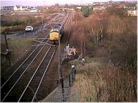 View looking north over the new Newcraighall station under construction.<br><br>[Ewan Crawford //]