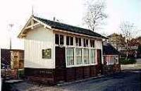 Peebles goods yard weighbridge building.<br><br>[Ewan Crawford 12/04/1997]