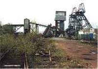Winding gear and railway track at Polmaise Colliery.<br><br>[Ewan Crawford //]