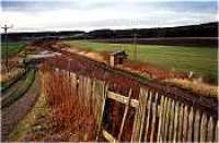 Looking east at the former Mosstowie station.<br><br>[Ewan Crawford //]