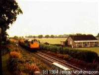 Class 27 hauling a freight train west to the former Cambus station.<br><br>[Jeffray Wotherspoon //]