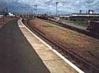 Looking north at Rutherglen station.<br><br>[Ewan Crawford //]