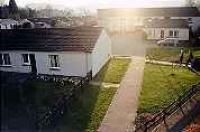 Looking west over Peebles (West) station.<br><br>[Ewan Crawford 12/04/1997]