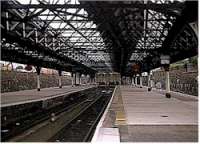 View of the bay platforms at Dundee station.<br><br>[Ewan Crawford //]