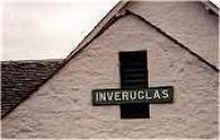 Inveruglas station sign on the side of a farmer at Inveruglas.<br><br>[Ewan Crawford //]