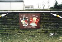 The sign says <I>Settle-Carlisle. Midland Railway Extension. Opened to Passengers 1st  May 1876.</I><br><br>[John Gray //]